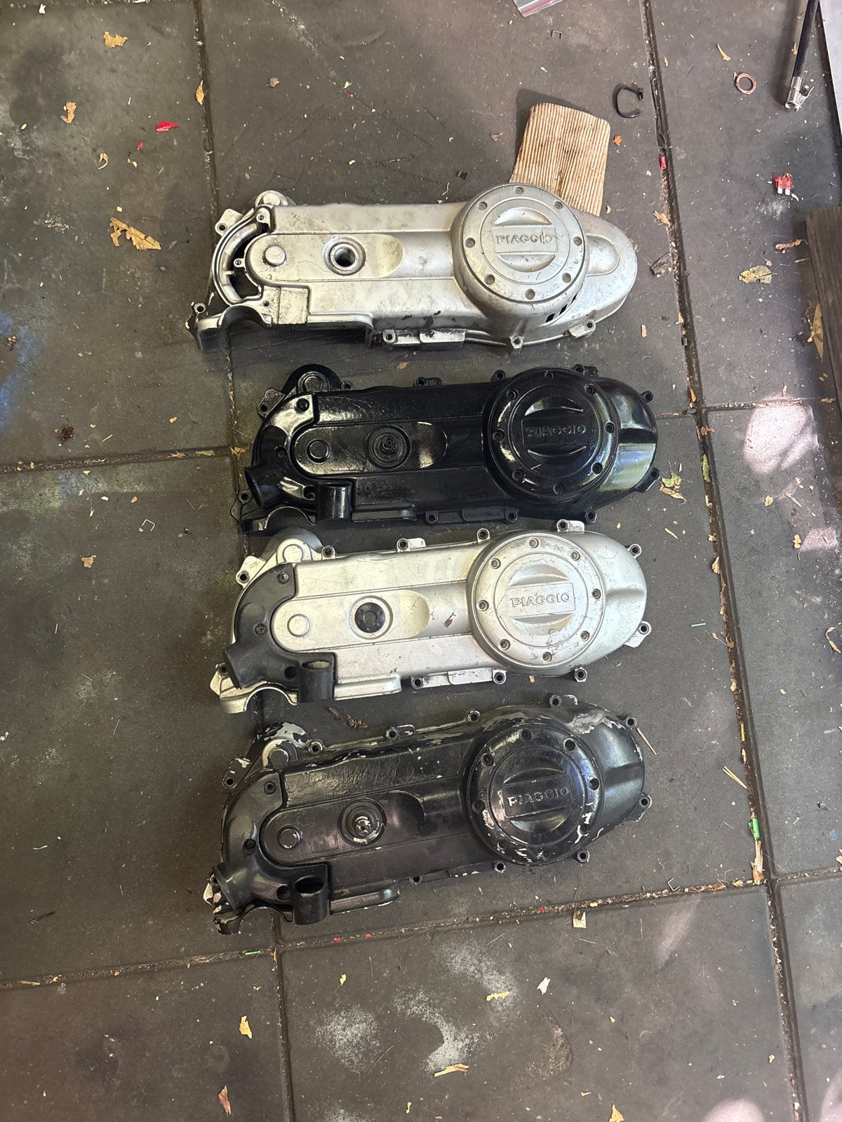 4 Piaggio Zip carters in goede staat, Ophalen, Gebruikt, Blok, Piaggio