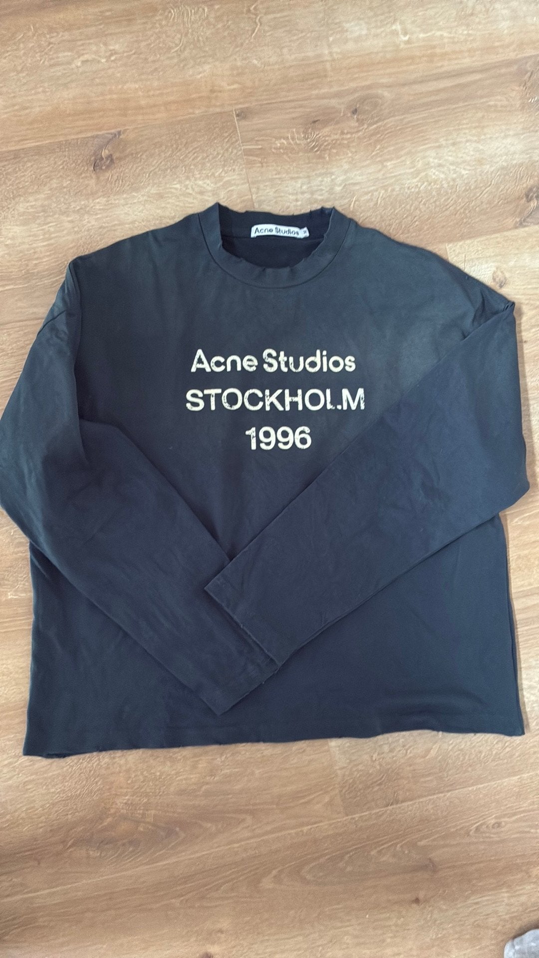 Acne studios donkerblauw S, Kleding | Heren, T-shirts, Ophalen of Verzenden, Zo goed als nieuw, Blauw