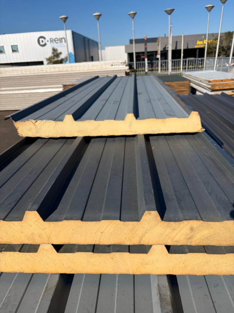 Sandwich paneel, dakplaat, isolatie plaat ( 306 ), Doe-het-zelf en Verbouw, Ophalen, Gebruikt, Hardschuim (Pir), Minder dan 5 m²