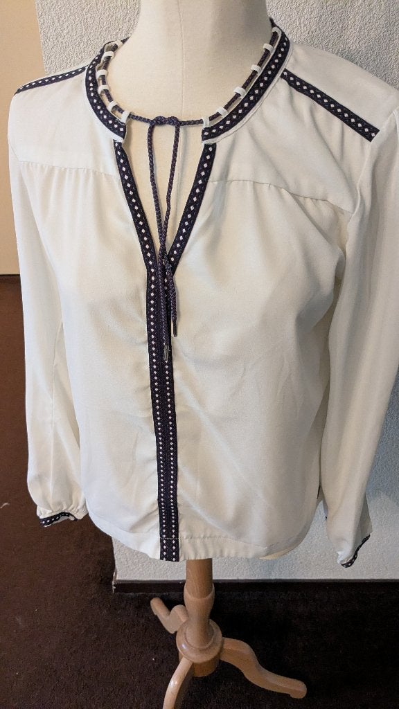 Blouse top - Winck Jeans - L, Verzenden, Winck Jeans, Wit, Maat 42/44 (L)