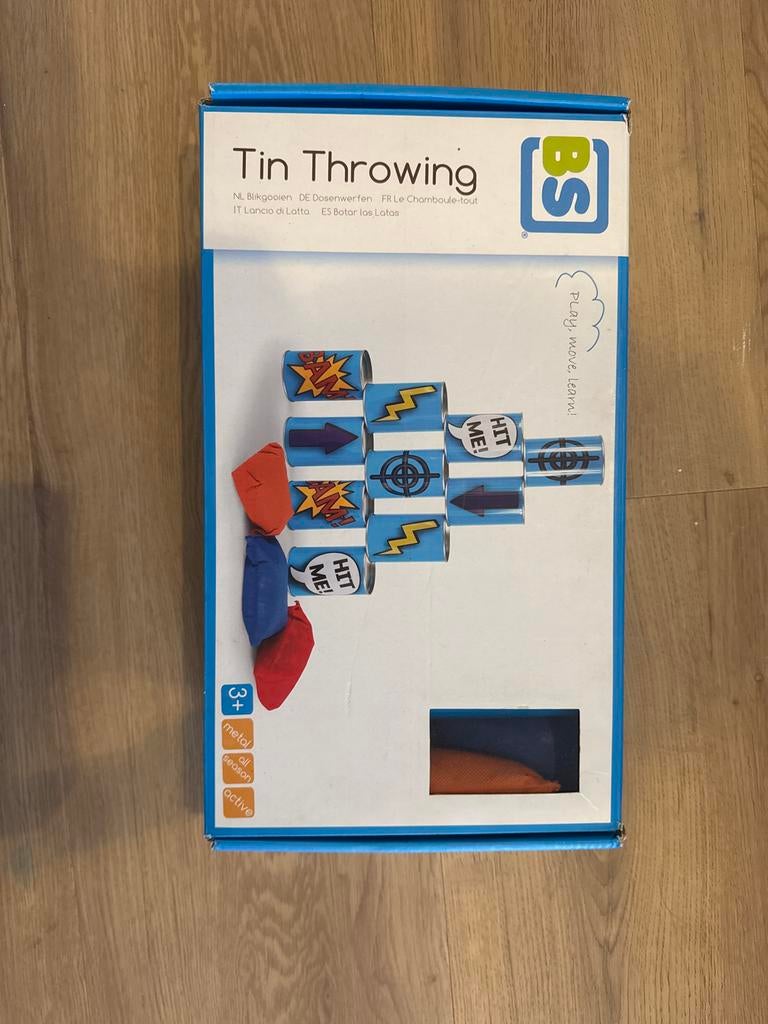 Blikgooien spel - Tin Throwing - BS Toys, Ophalen of Verzenden, Zo goed als nieuw, Jongen of Meisje