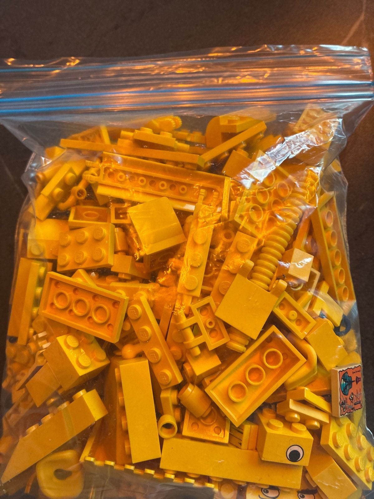 Gele LEGO blokjes - Diverse vormen en maten, Ophalen of Verzenden, Gebruikt
