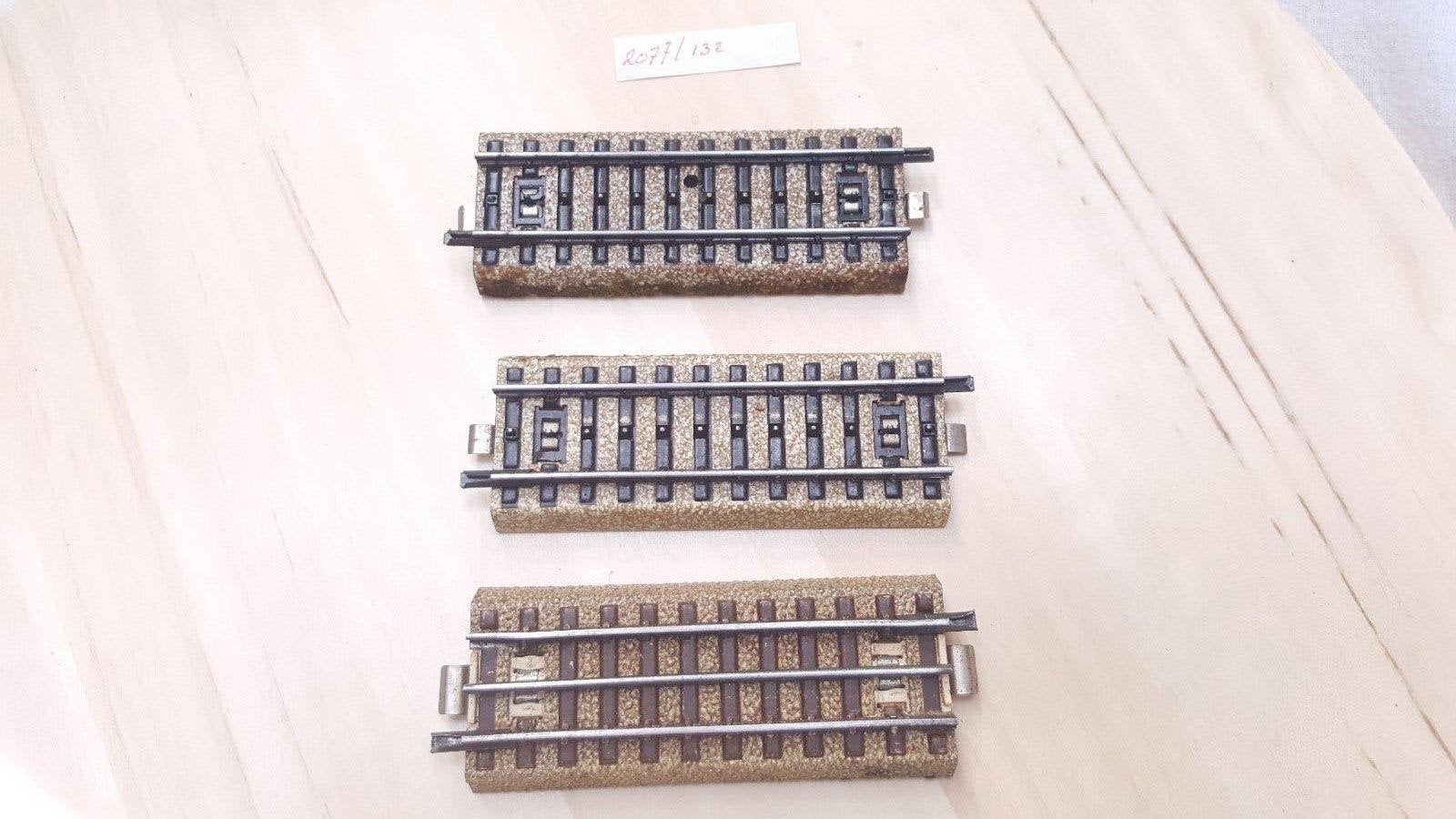 Marklin H0 5107 M-rail recht 1/1 9 cm 3 stuks, Wisselstroom, Gebruikt, Rails, Ophalen of Verzenden