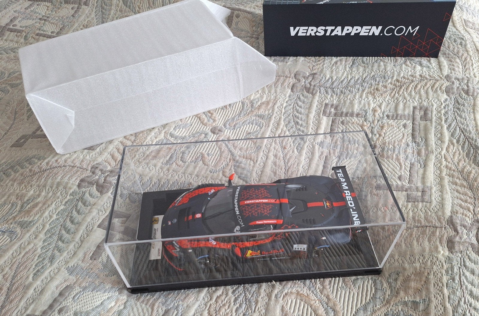 Max Verstappen 1:18 Ferrari GT3 Test auto, Ophalen of Verzenden, Nieuw, Auto's