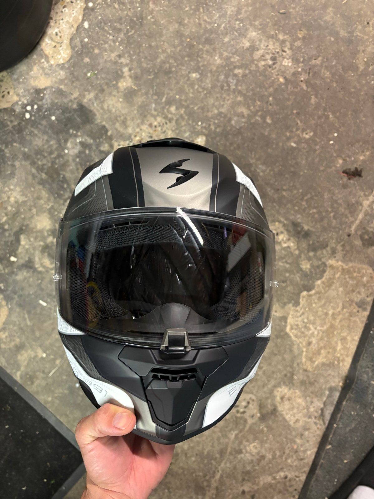 Scorpion EXO-391 Integraalhelm - Zwart/Wit/Grijs, Overige merken, Heren, Ophalen of Verzenden, Integraalhelm