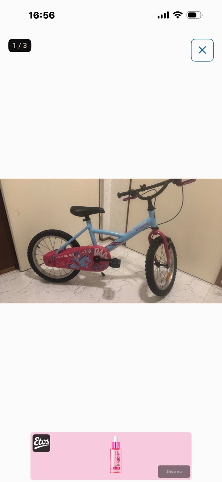 Kinderfiets, Ophalen, Zo goed als nieuw, 16 tot 20 inch