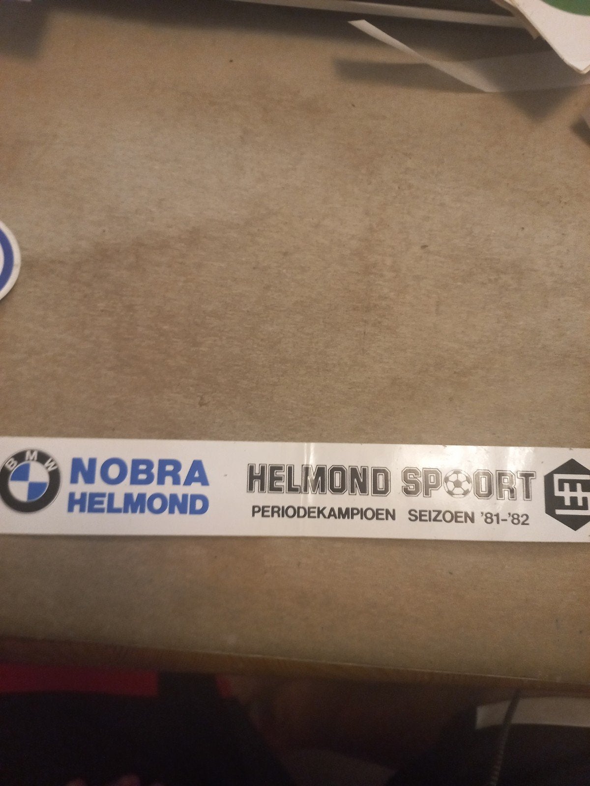 Vintage Helmond Sport Sticker - Periodekampioen '81-'82, Ophalen of Verzenden