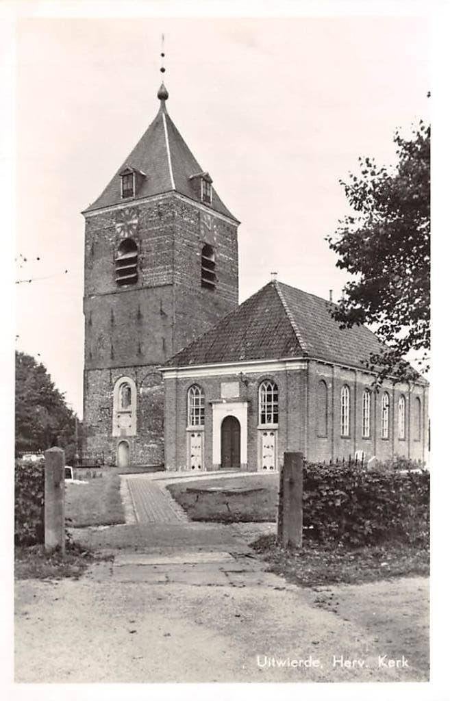 Uitwierde Herv. Kerk Delfzijl, Ophalen of Verzenden, 1940 tot 1960, Ongelopen, Groningen