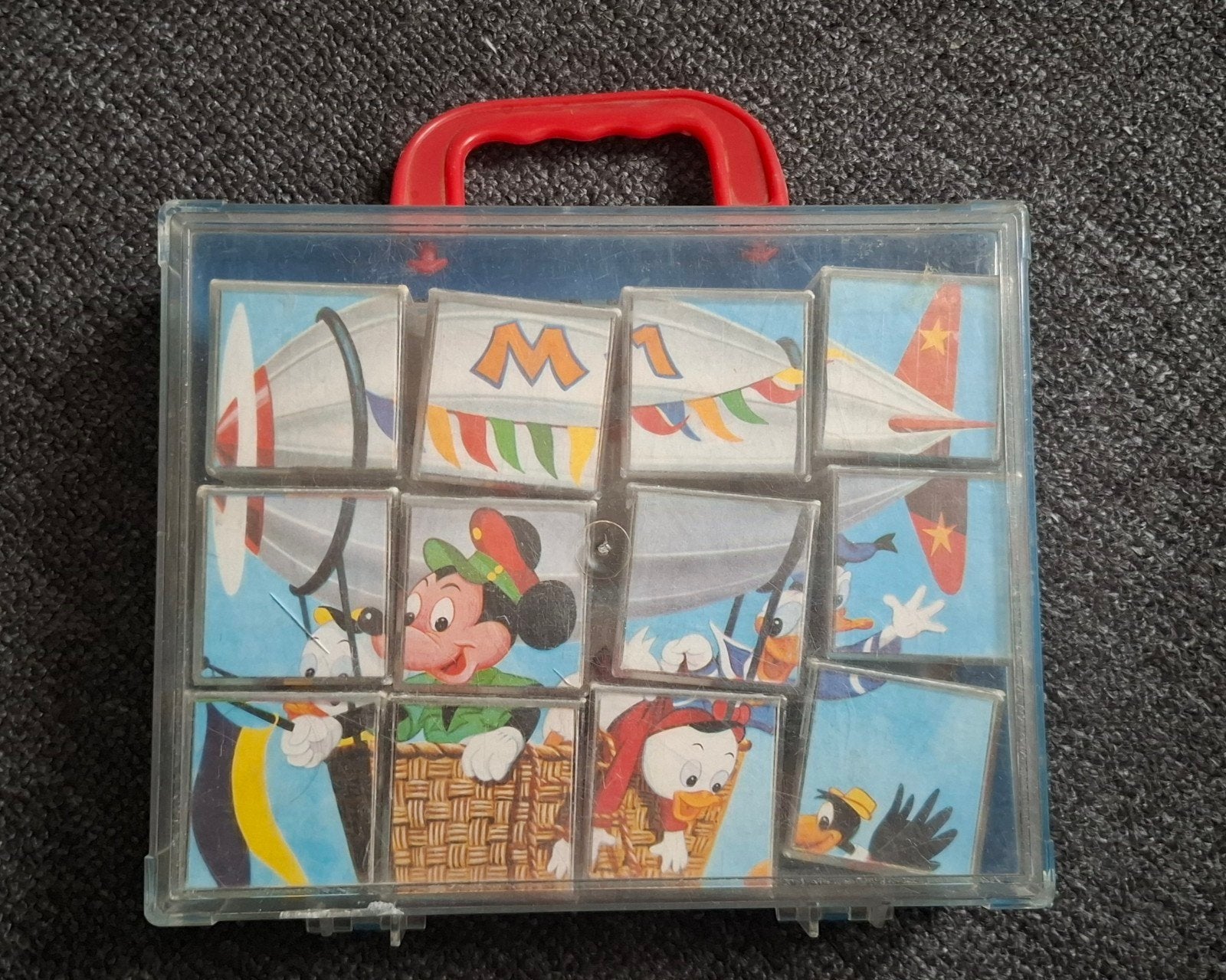 Vintage Mickey Mouse Picture Cubes Blokkenpuzzel Disney, Ophalen of Verzenden, Gebruikt, Jongen of Meisje