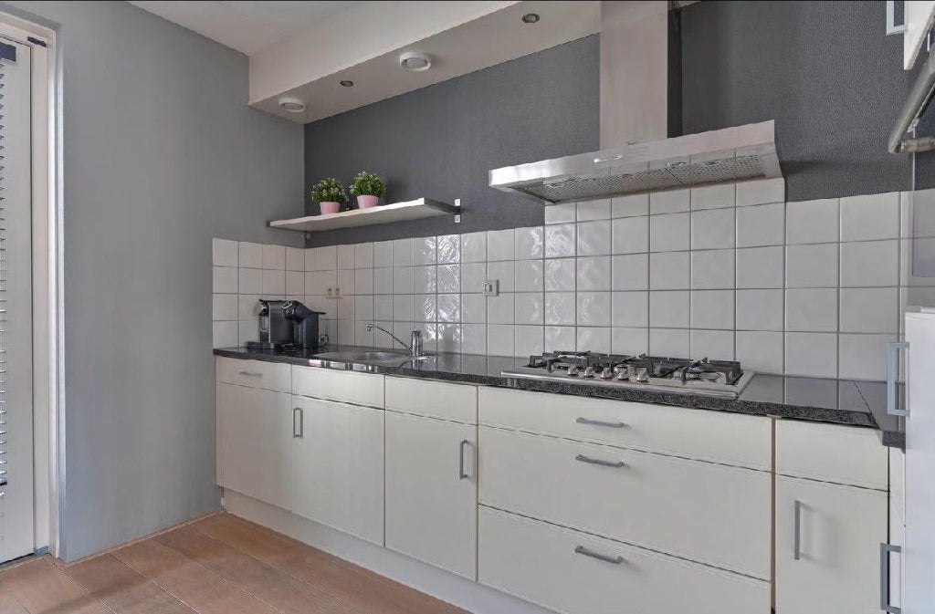Keuken, Ophalen, Gebruikt, Wit, Hoekkeuken