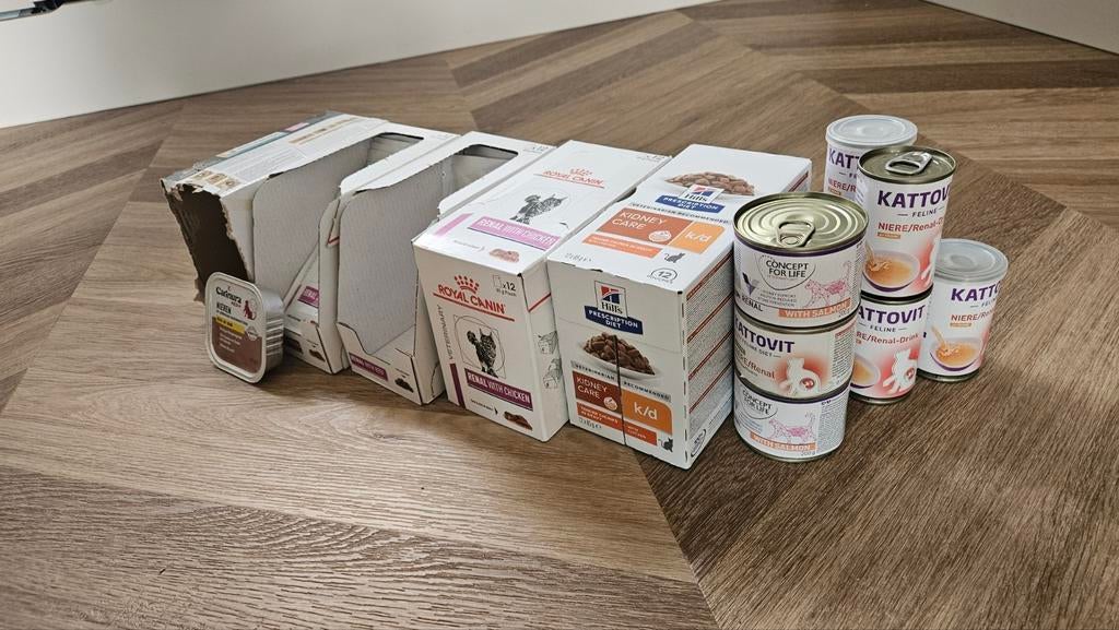 Renal natvoer voor katten. 45+ zakjes/blikjes!, Dieren en Toebehoren, Ophalen, Kat