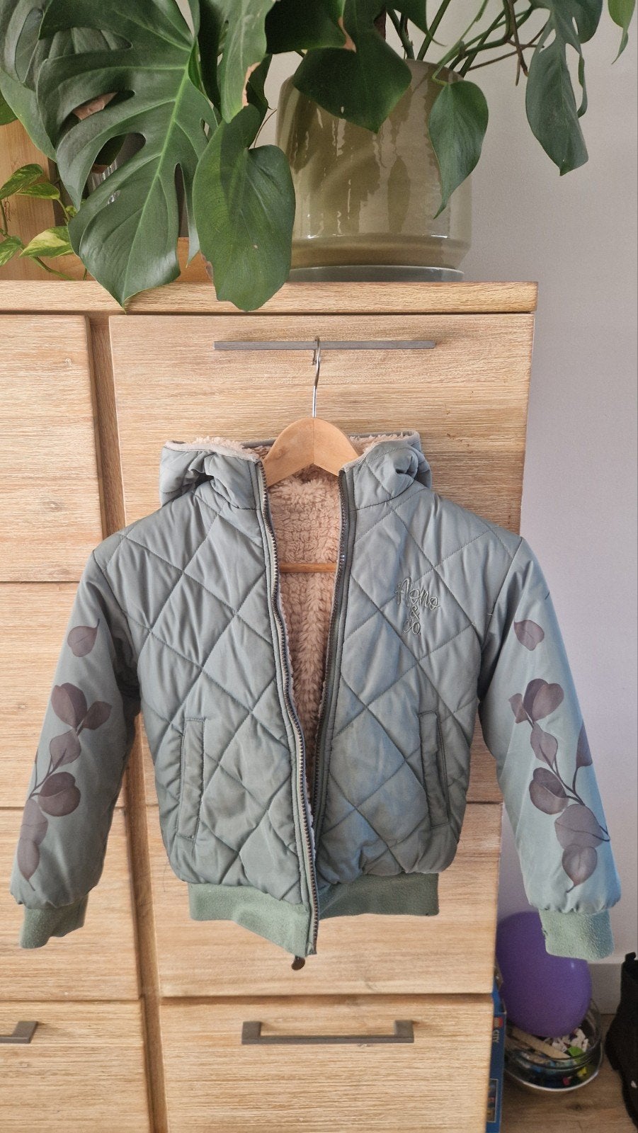 Winterjas Meisjes Maat 122/128 Dik en Warm reversible, NoNo, Meisje, Ophalen of Verzenden, Zo goed als nieuw