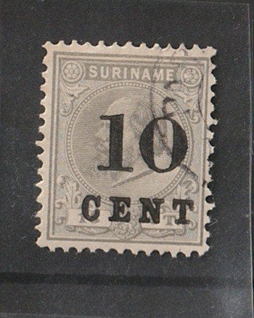 Suriname 1898 NVPH 30, Ophalen of Verzenden, Gestempeld