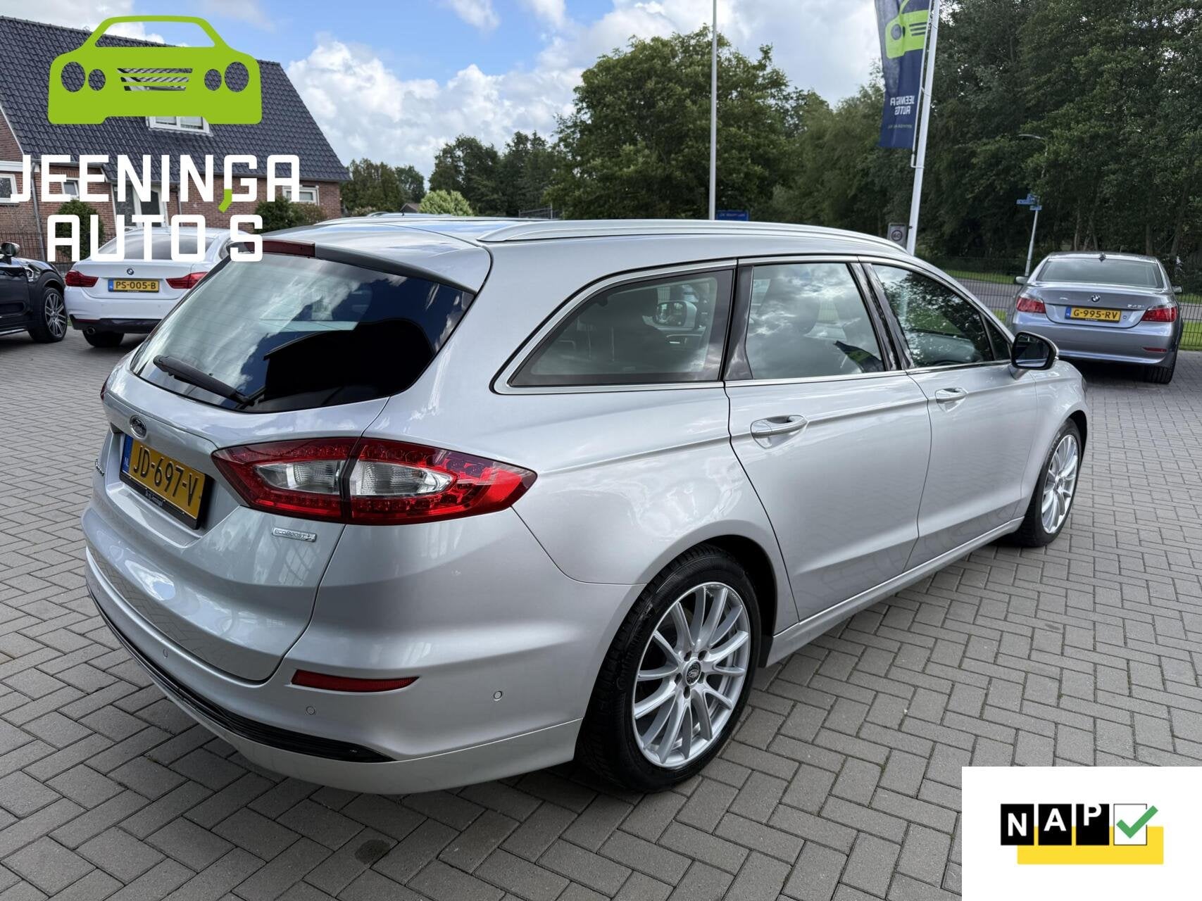 Ford Mondeo Wagon 1.5 Titanium|Navi|Clima|PDC|VoorraamVerwar, Stof, 4 cilinders, 160 pk, Origineel Nederlands