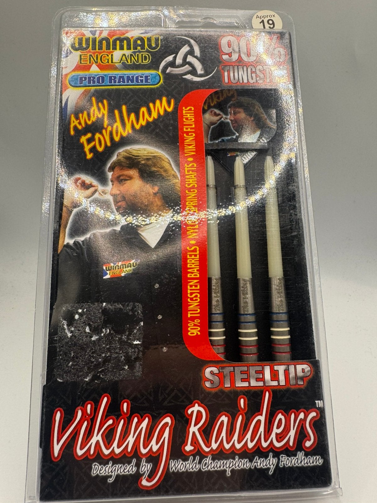 Winmau Andy Fordham Viking Raiders 19 Gram Dartpijlen, Sport en Fitness, Verzenden, Zo goed als nieuw, Nvt, Pijlen