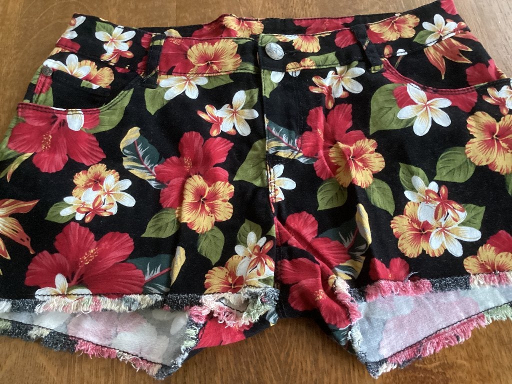 Esmara korte broek met bloemenprint, Maat 38/40 (M), Overige kleuren, Kort, Nieuw