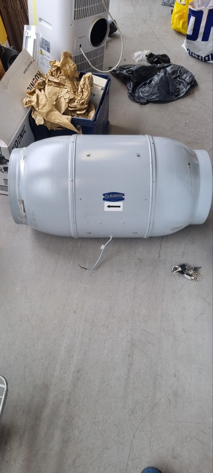 Blauberg Ventilator Afzuiger - isomix 2000m3 silent 2 stuk., Ophalen, Gebruikt, Afzuiger
