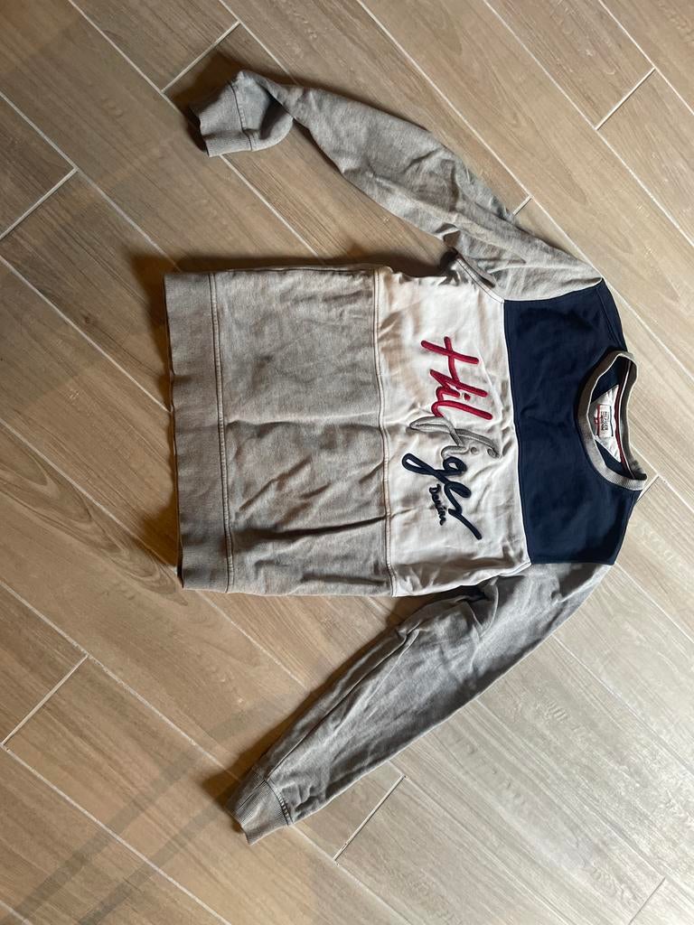 Tommy Hilfiger Denim sweater - Maat M, Kinderen en Baby's, Kinderkleding | Maat 128, Ophalen of Verzenden, Gebruikt, Jongen, Trui of Vest