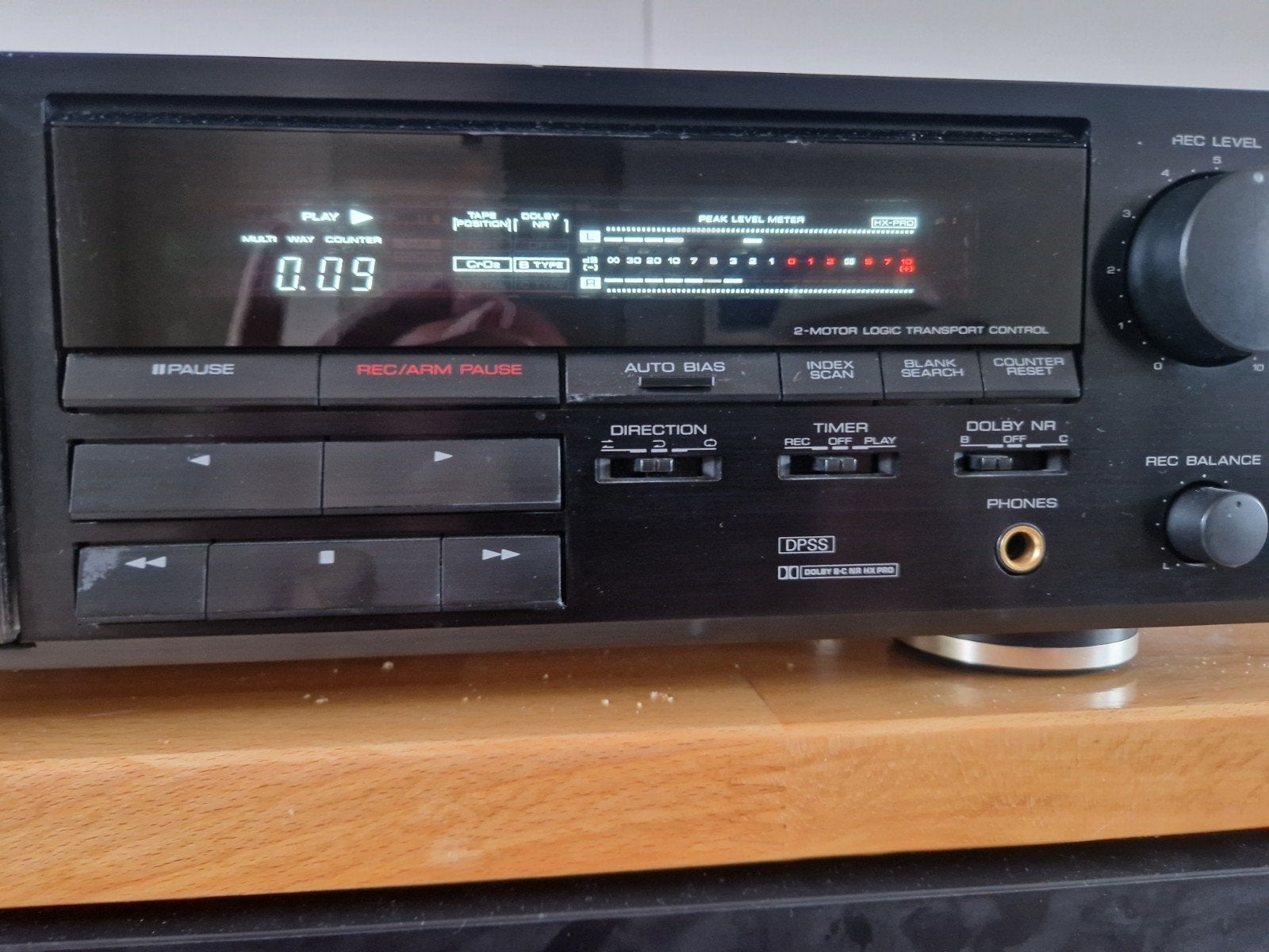 Kenwood KX-3510 cassettedeck - Speelt prima af, Ophalen of Verzenden, Enkel, Kenwood, Tiptoetsen