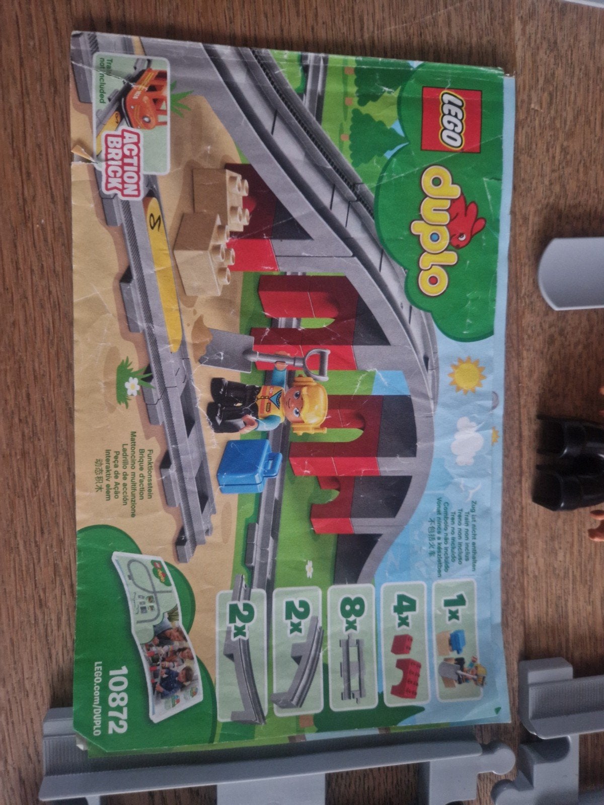 LEGO Duplo 10872 Treinbrug en Rails - Compleet, Gebruikt, Overige thema's, Ophalen of Verzenden, Compleet