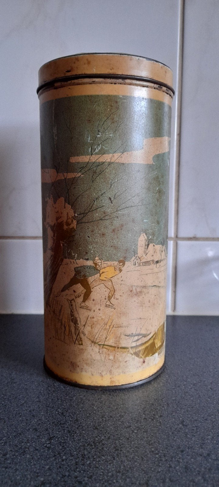 Van der meulen beschuitblik., Ophalen of Verzenden, Gebruikt, Beschuit