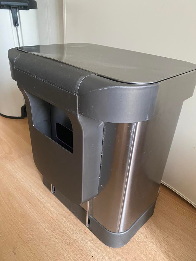 Simplehuman RVS Pedaalemmer 30 liter, Ophalen of Verzenden, Zo goed als nieuw, Rvs, 50 tot 75 cm