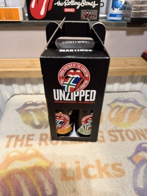 Rolling Stones bier Groningen tijdens Unzipped 2021., Verzamelen, Ophalen of Verzenden, Zo goed als nieuw, Flesje(s), Overige merken
