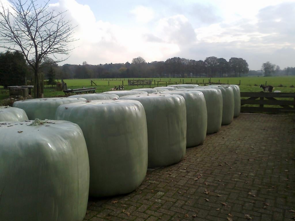 Ronde folie balen kuilvoer, silage, Dieren en Toebehoren, Ophalen, Vee