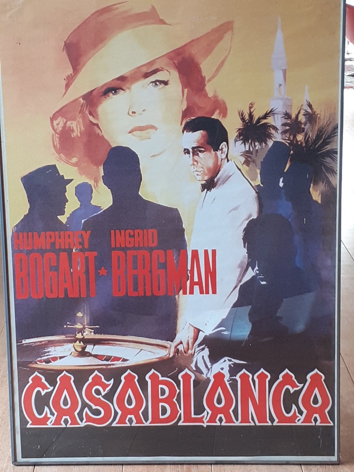 Vintage  Filmposters,Casablanca, My Fair Lady, Blauwe Engel, Ophalen, Met lijst, A1 t/m A3, Film en Tv