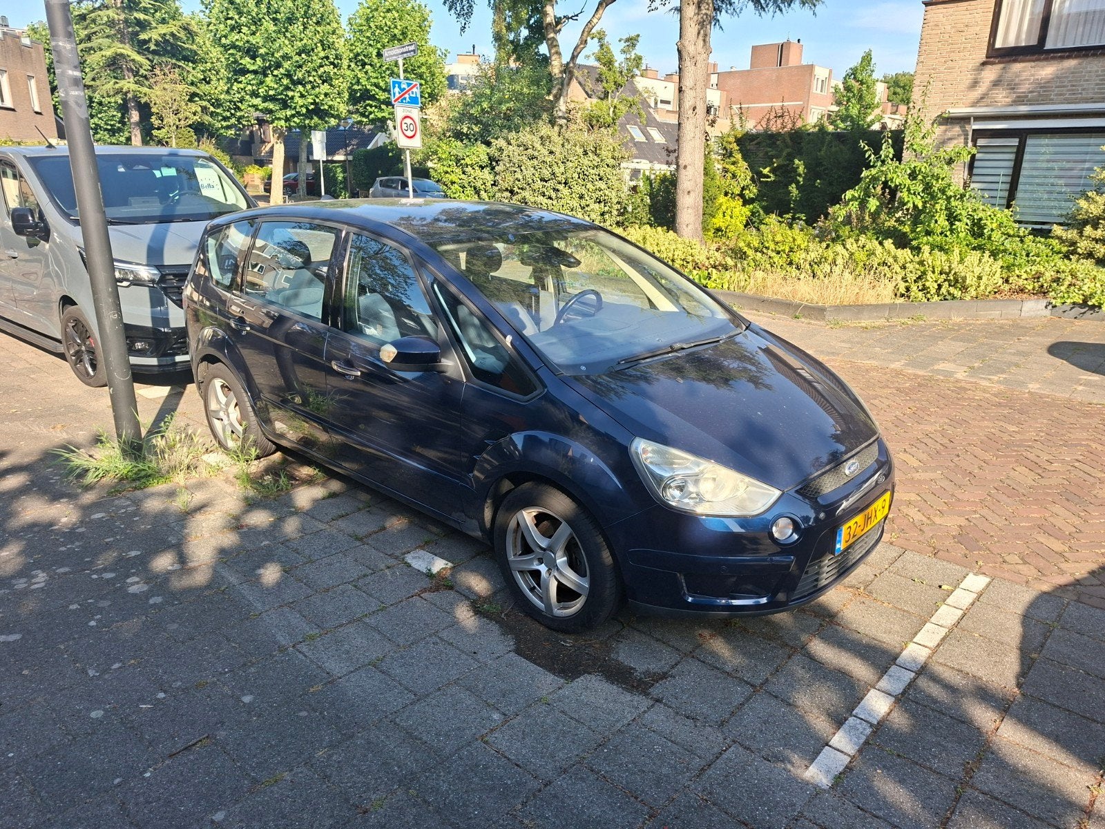 Ford S-Max 2.0 16V 107KW 2009 Blauw, Auto's, Ford, Voorwielaandrijving, 145 pk, 4 cilinders, 7 stoelen