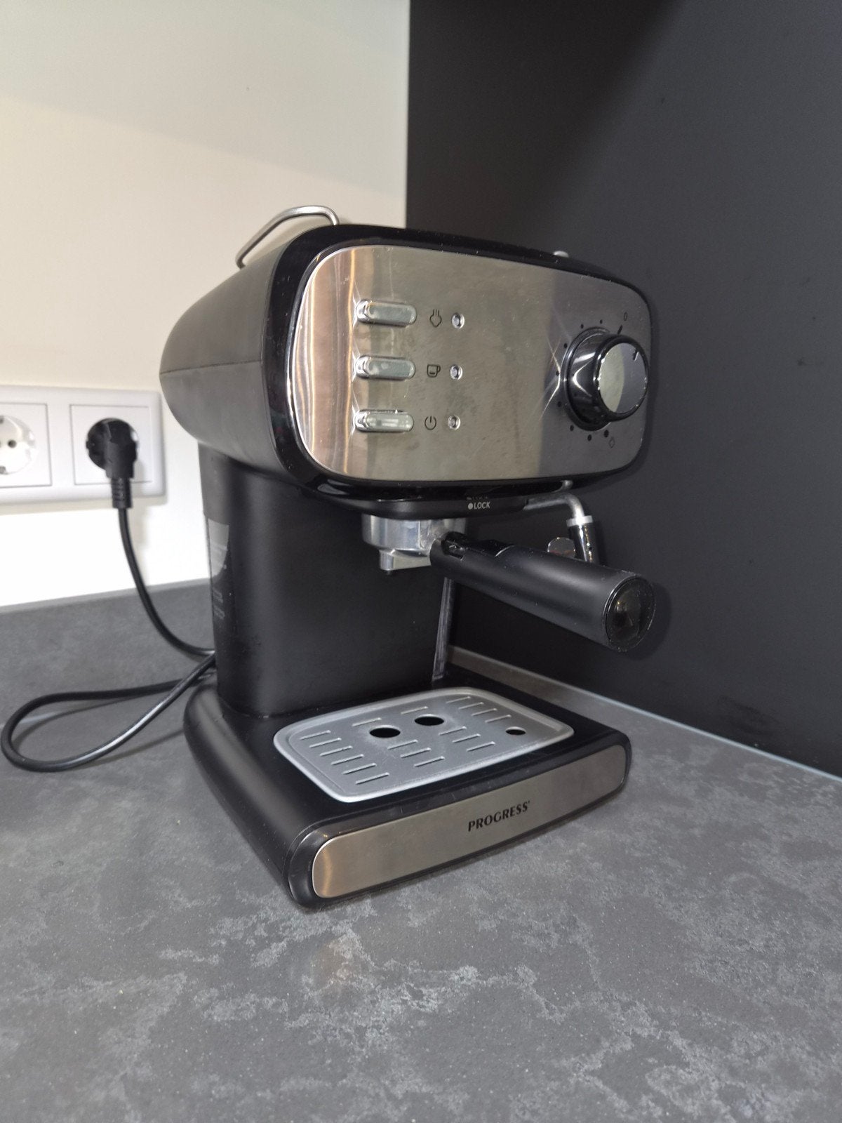 Progress Barista Pro piston koffiemachine - Zo goed als nieu, Gemalen koffie, Ophalen of Verzenden, Zo goed als nieuw, Combi