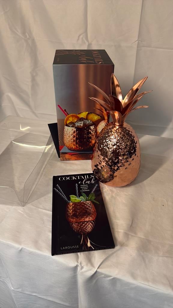 Larousse koperen ananas cocktail shaker., Huis en Inrichting, Overige typen, Ophalen of Verzenden, Nieuw