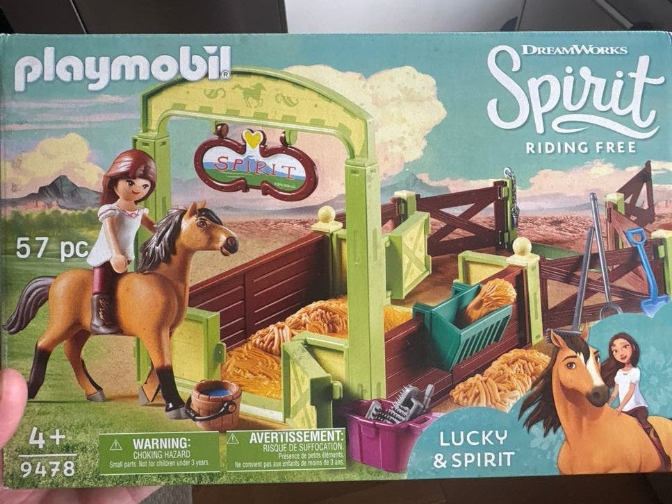 Playmobil Spirit Lucky & Spirit paardenstal set 9478, Complete set, Overige typen, Ophalen of Verzenden, Zo goed als nieuw