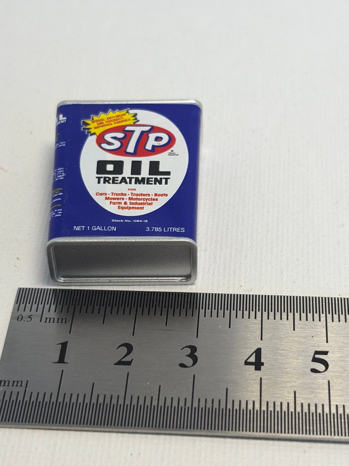 Miniatuur STP Oliebehandeling Blikje - Verzamelobject, Ophalen of Verzenden