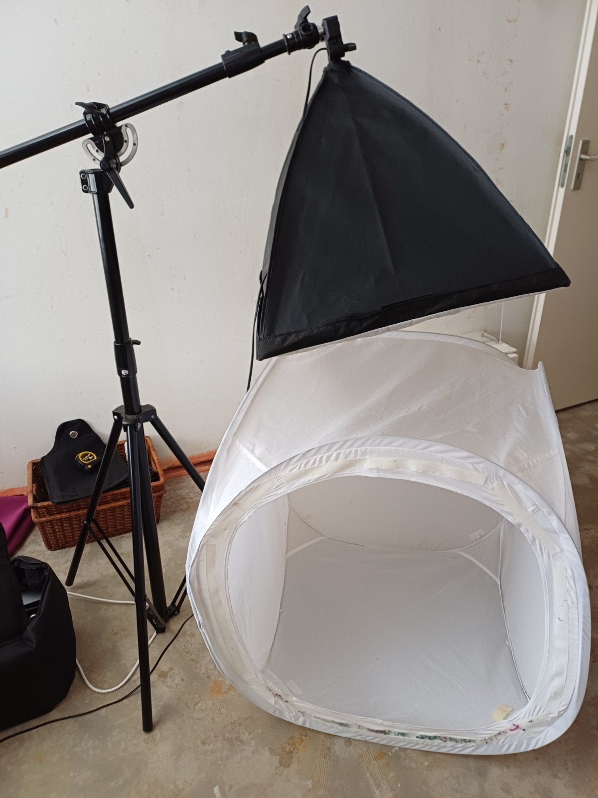 Fotocube, lampen en statieven, Ophalen
