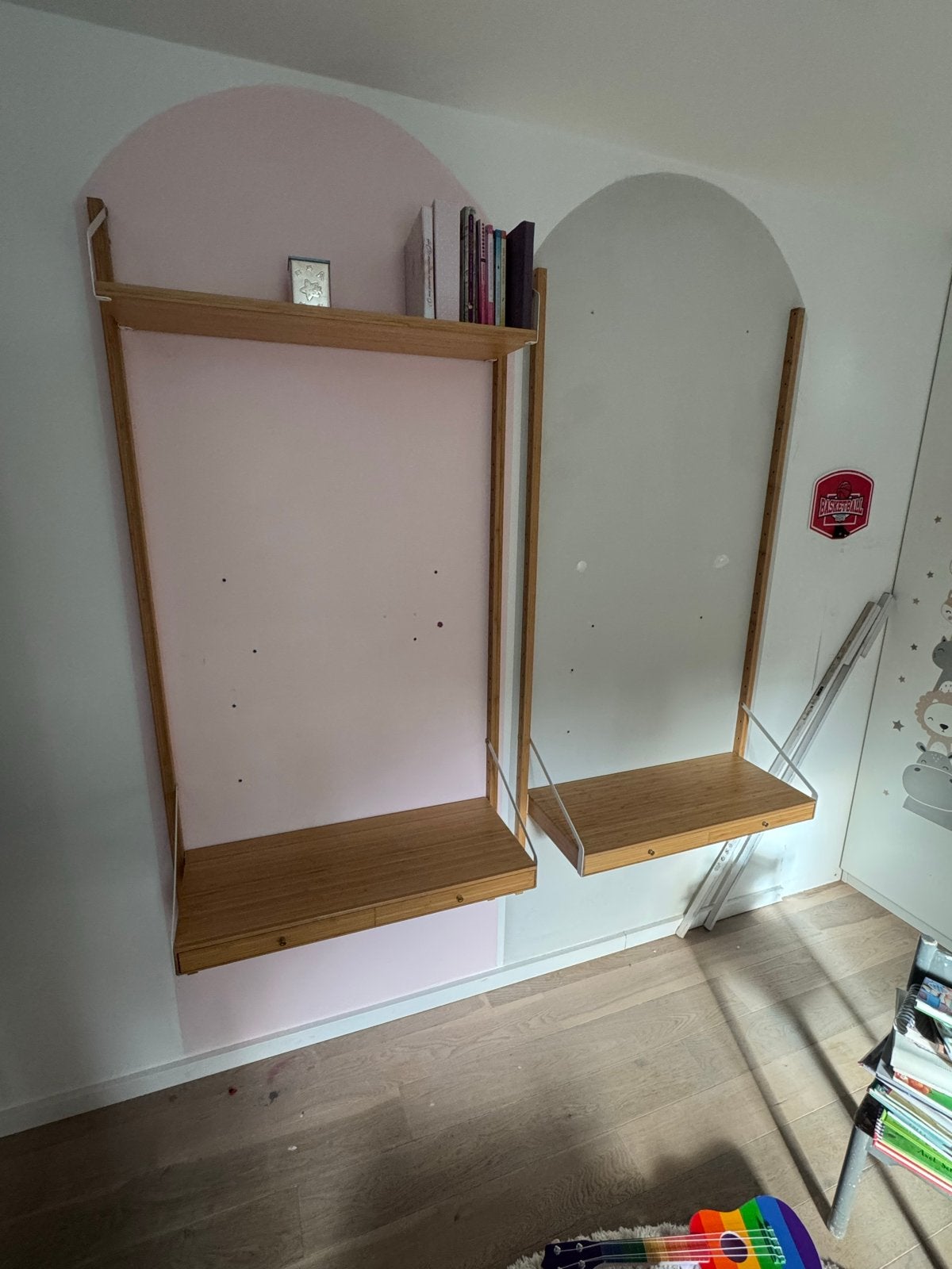 IKEA Svalnas wandbureau's - 2 stuks, Opbergruimte, Gebruikt, Scandinavisch, Hout