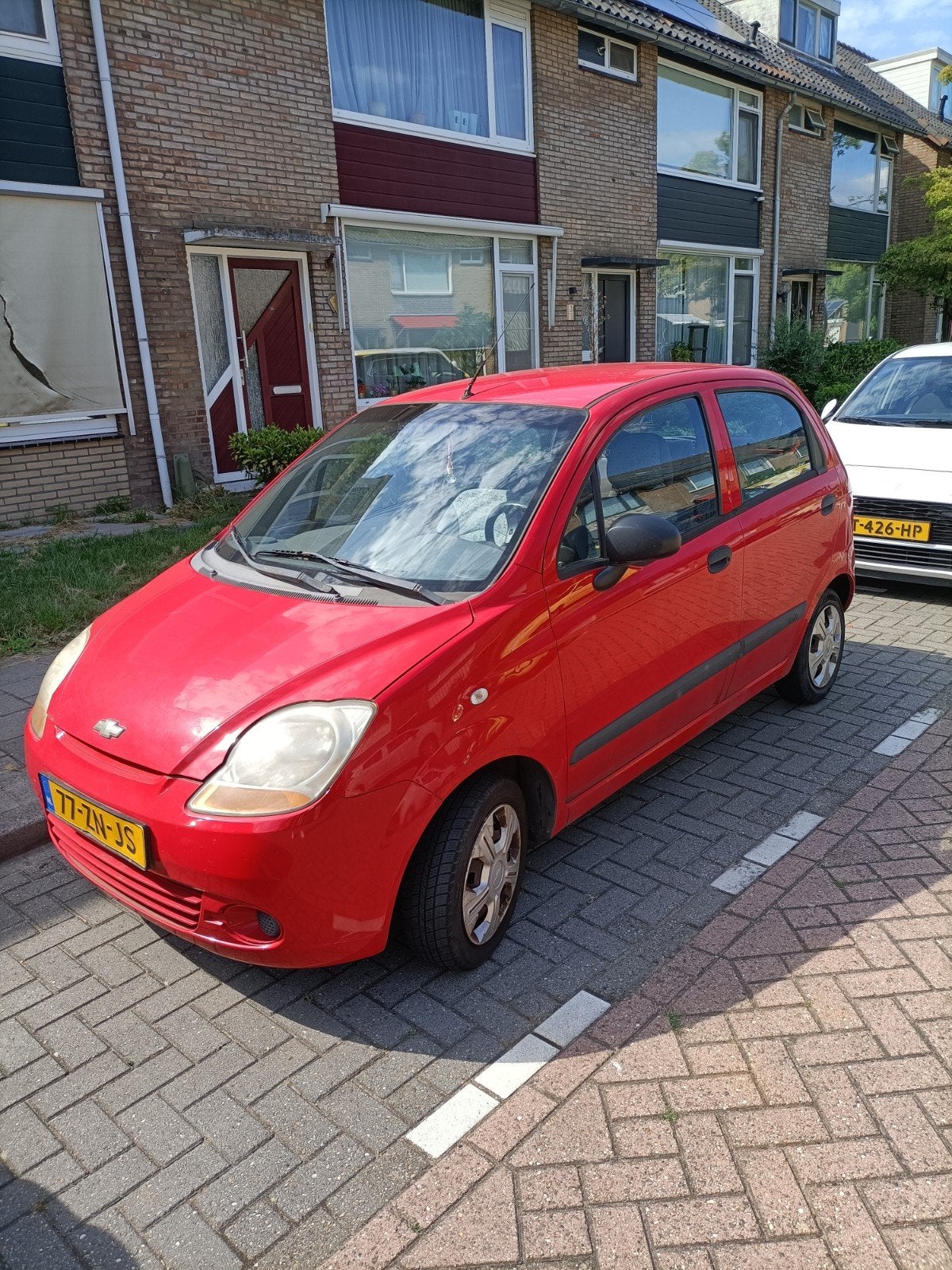 Chevrolet Matiz 0.8 2008 Rood, Airco, Nieuwe APK, 238.255 km, Auto's, Voorwielaandrijving, Origineel Nederlands, 19 km/l, 3 cilinders