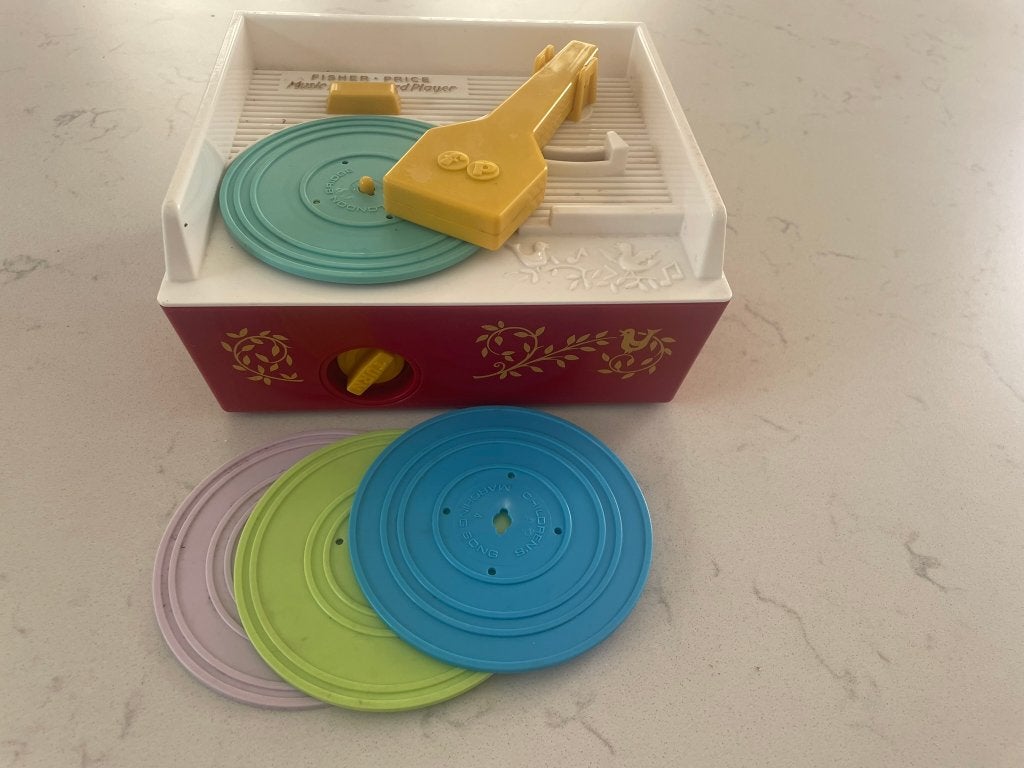 Fisher-Price platenspeler (muziekdoos). NIeuw 40,-, Ophalen, Zo goed als nieuw, Speelset, Met geluid