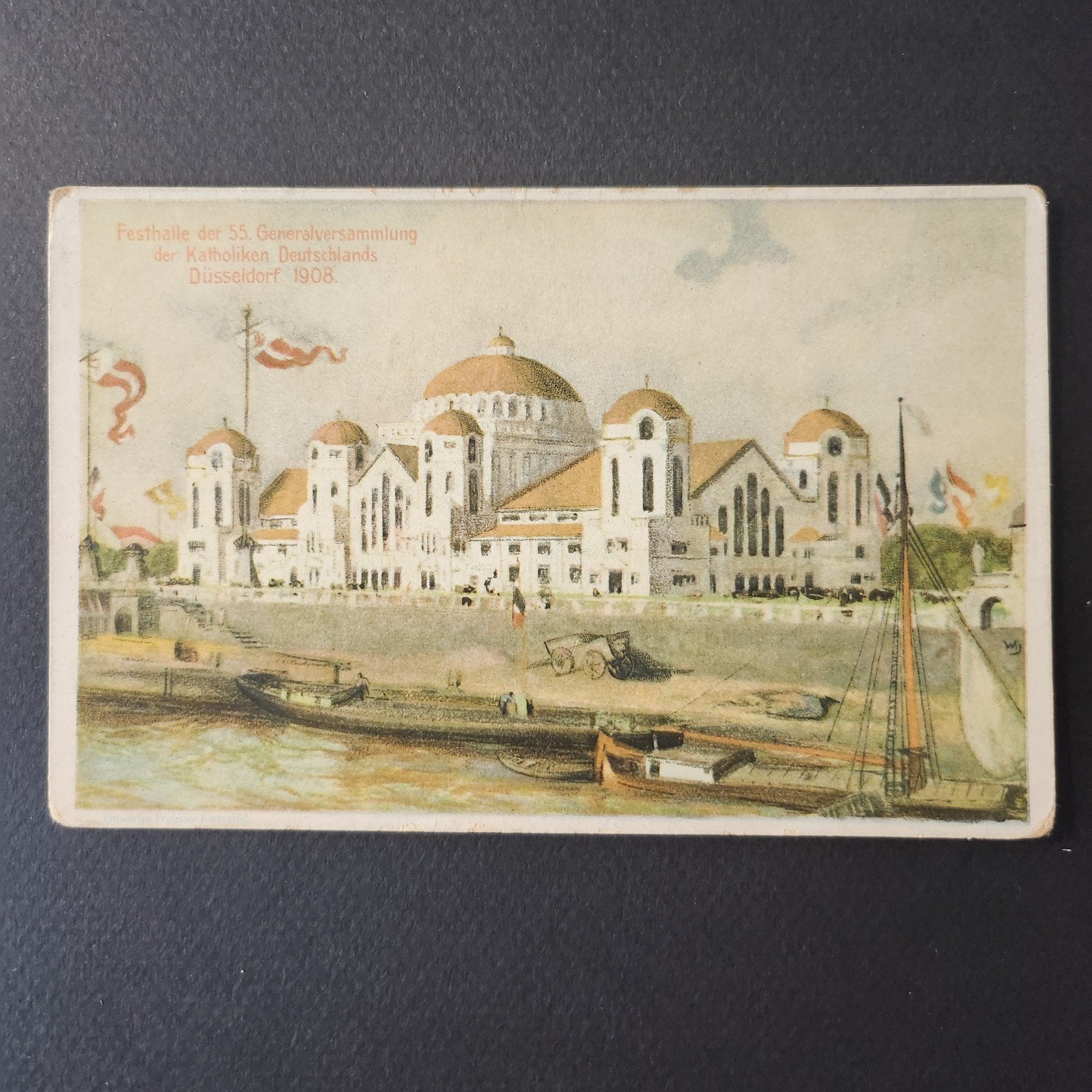 Ansichtkaart Festhalle Düsseldorf 1908, Verzenden, Voor 1920, Duitsland