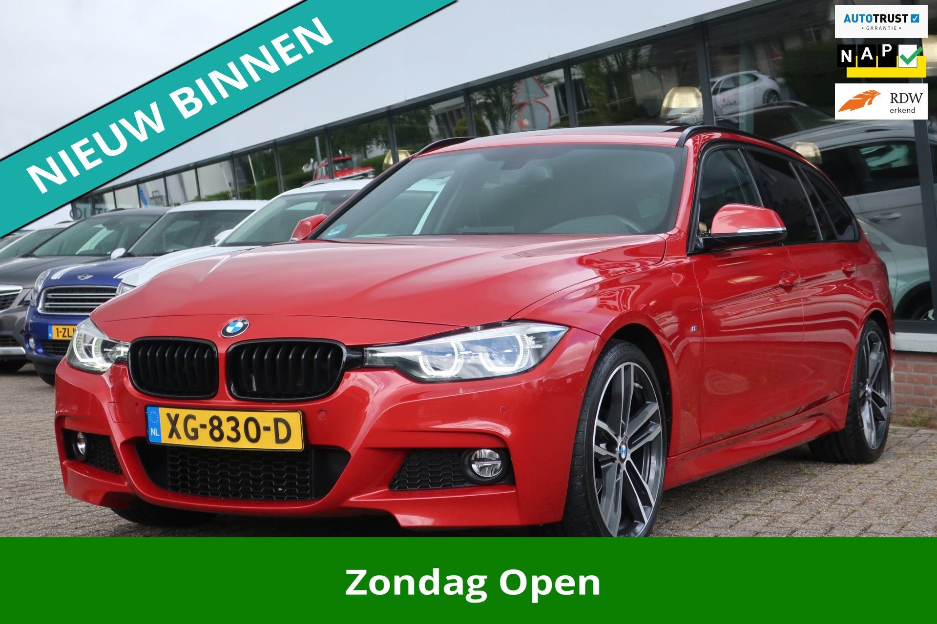 BMW 3-serie Touring 320i Edition M Sport Shadow Executive 1e, Auto's, BMW, Automaat, 1998 cc, Achterwielaandrijving, 4 cilinders