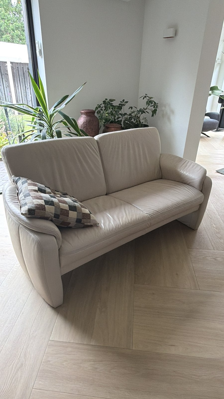 Zit bankje leder, Ophalen, 150 tot 200 cm, Tweepersoons, 75 tot 100 cm