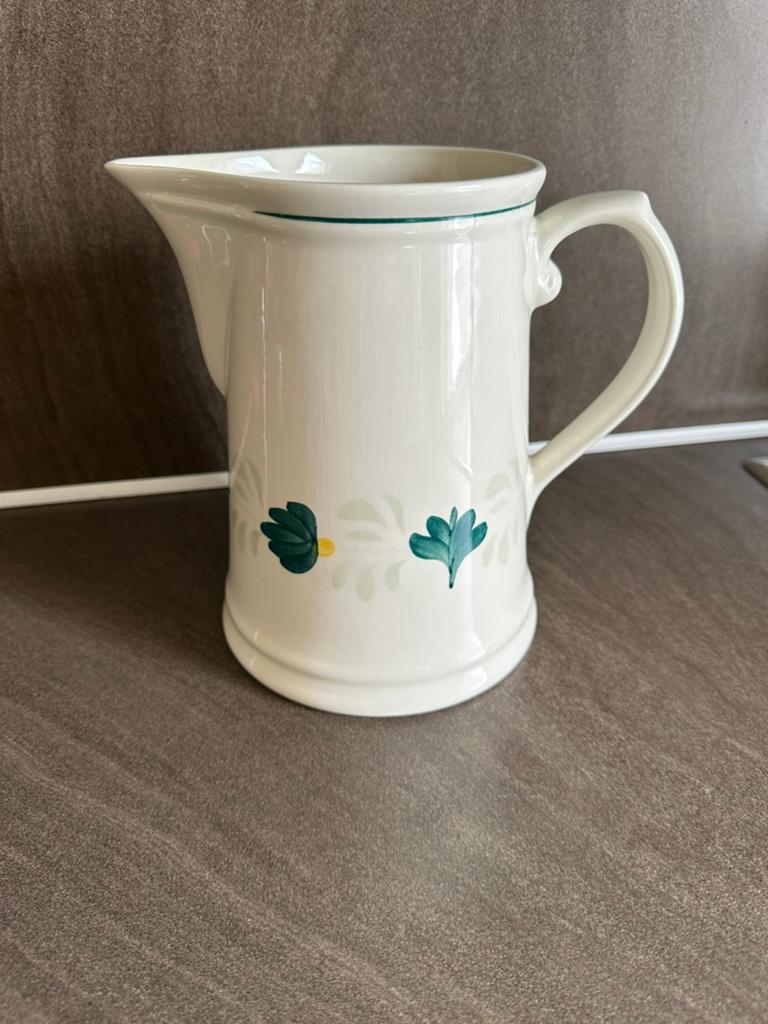 Waterkan royal boch aquarelle, Ophalen of Verzenden, Zo goed als nieuw, Porselein, Overige stijlen