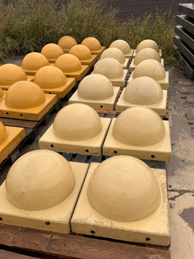 12x licht geel beton Sierbollen TDB-SB op Tegel, Doe-het-zelf en Verbouw, Ophalen, Zo goed als nieuw, Overige materialen, 100 mm of meer