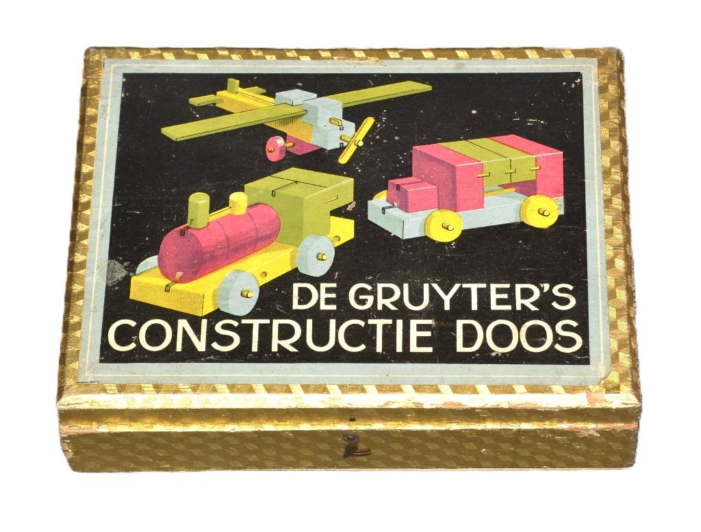 bouwdoos De Gruyter's  constructie doos houten speelgoed, Ophalen of Verzenden