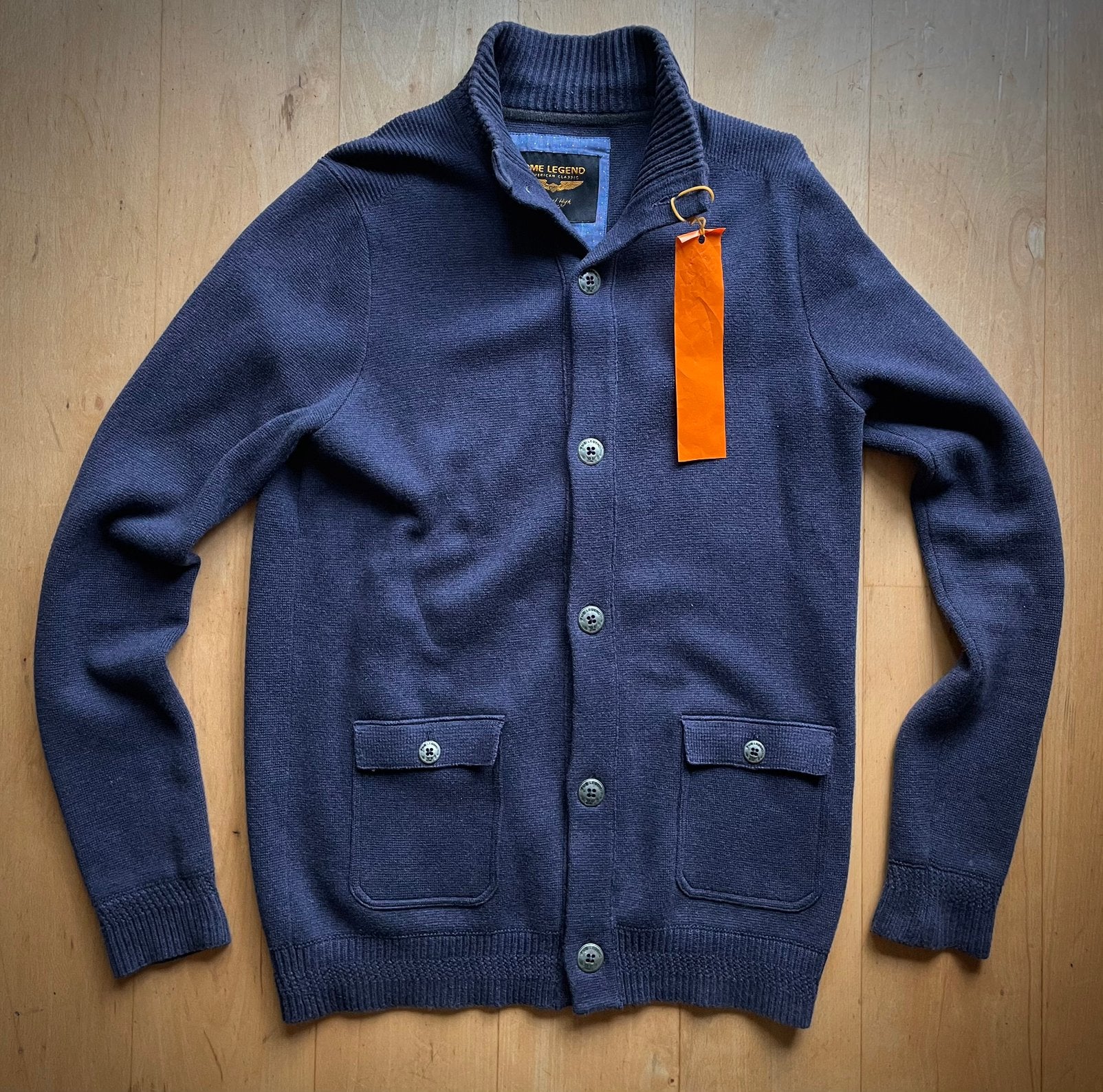 PME Legend warm (col) vest / trui met mooie details M, Ophalen of Verzenden, Zo goed als nieuw, Maat 48/50 (M), Blauw