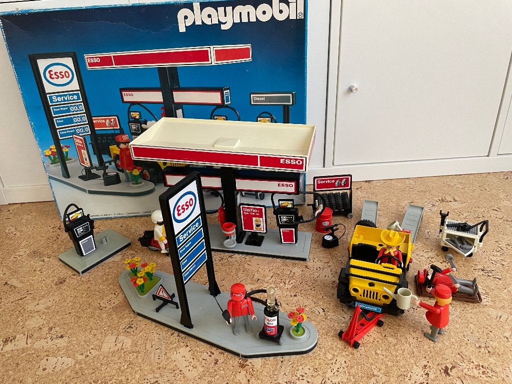Playmobil benzinepomp, Kinderen en Baby's, Speelgoed | Playmobil, Gebruikt, Gebouw, Losse onderdelen, Ophalen of Verzenden
