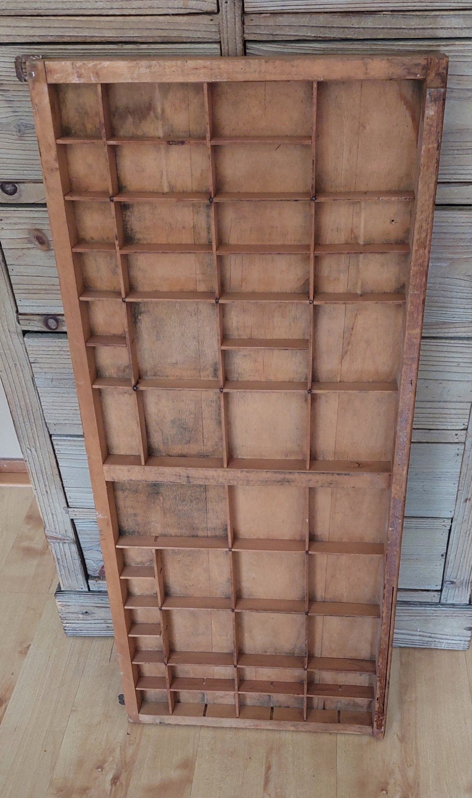 Houten letterbak, 82 x36 cm, Ophalen, Gebruikt, Hout, 82 cm