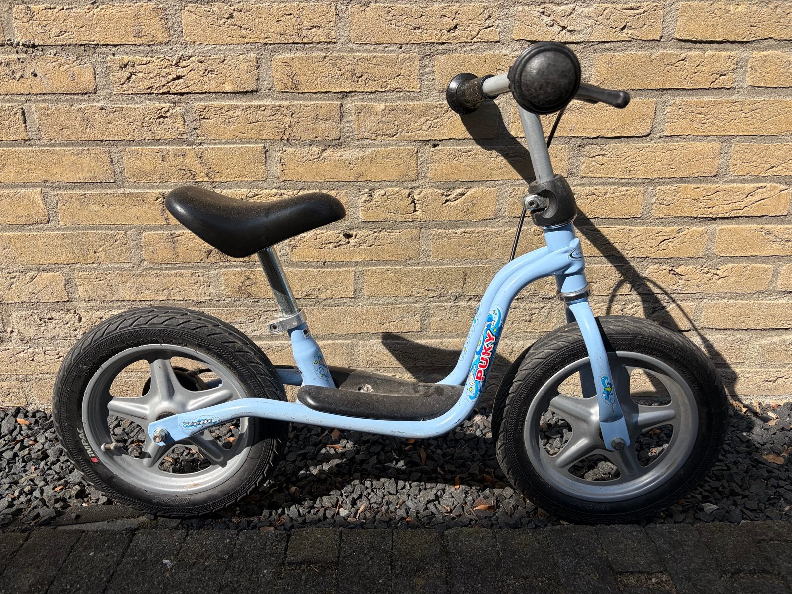 Puky loopfiets blauw 12 inch luchtbanden, Ophalen, Gebruikt, Trommelrem, Minder dan 16 inch