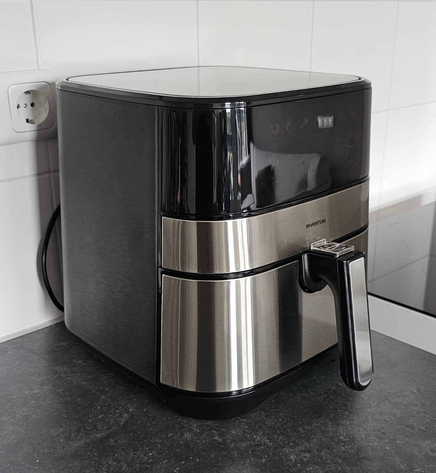 1x gebruikt ‼️ Inventus airfryer air fryer 5 liter GF500GLD, Ophalen of Verzenden, Zo goed als nieuw, Airfryer