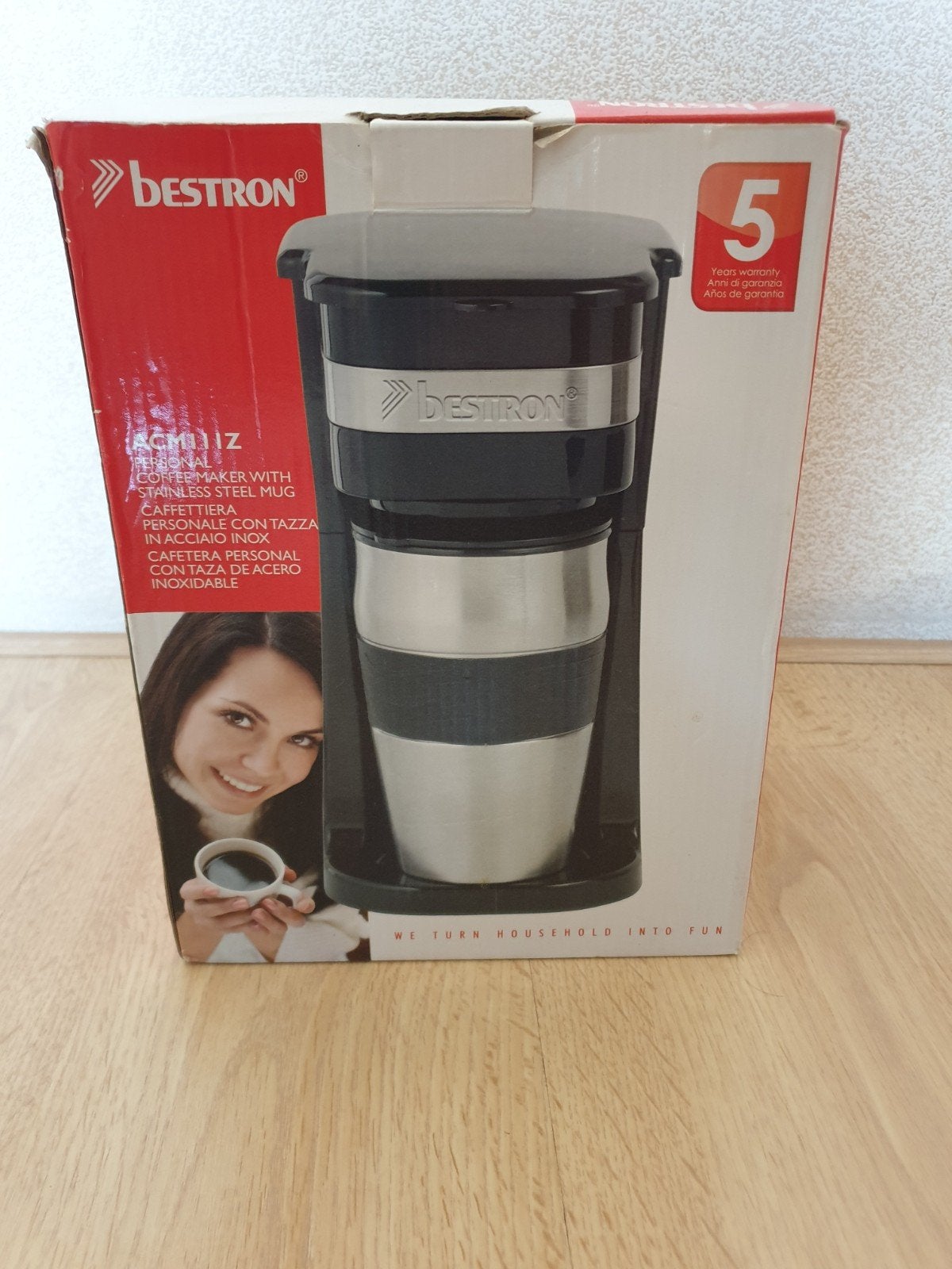 Koffiezetapparaat met uitneembare rvs beker, Ophalen